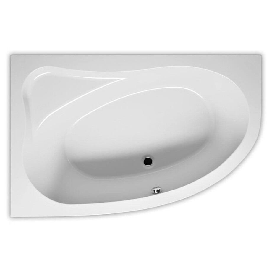 RIHO Aryl ligbad 140x90cm Hoekopstelling Links Wit glans B019001005 afbeelding 1