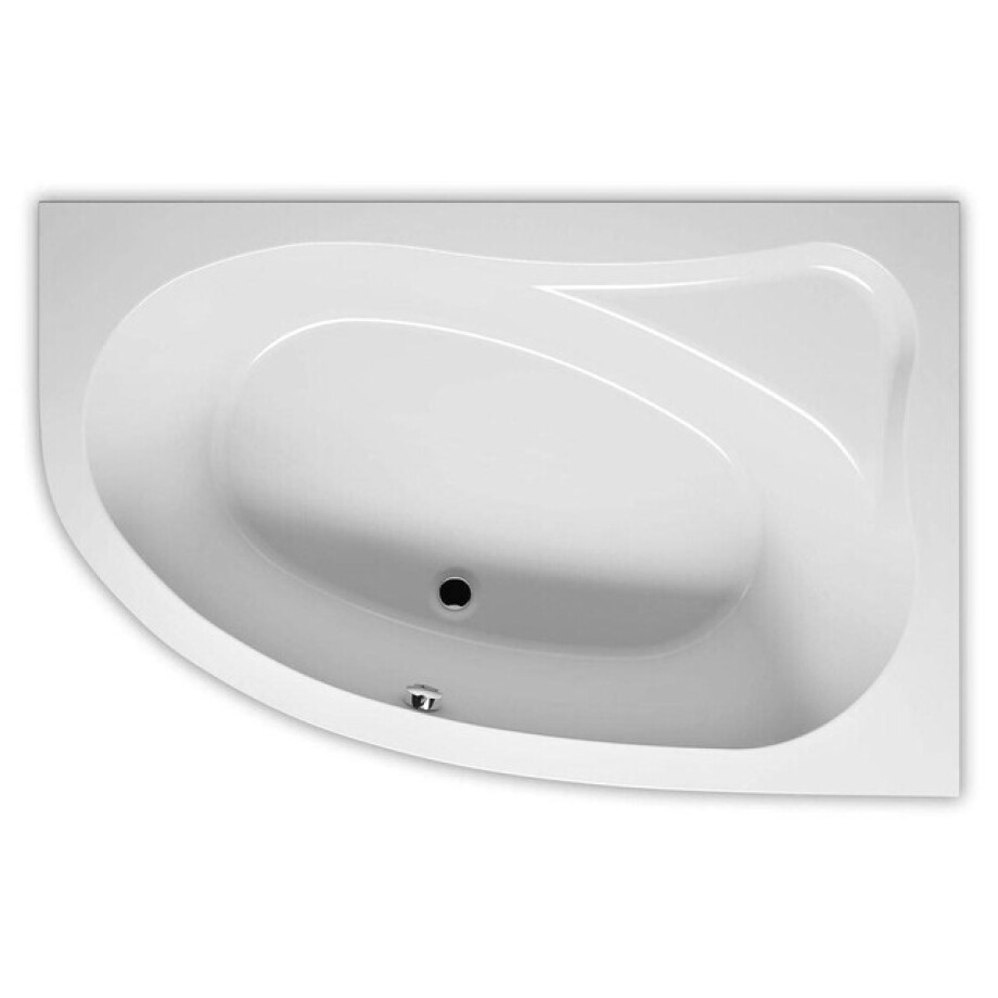 RIHO Aryl ligbad 153x100cm Hoekopstelling Rechts Wit glans B022001005 afbeelding 1