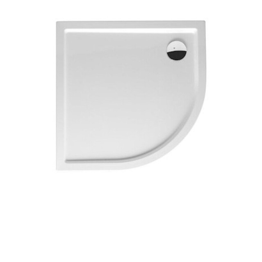 RIHO Davos 279 douchebak 80x80x14cm R55 wit met paneel D002018005 afbeelding 1