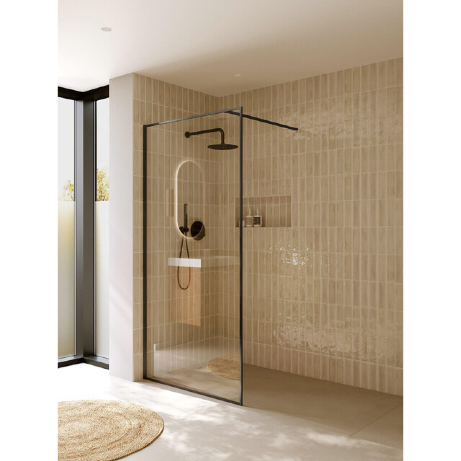 Riho Define Inloopdouche - 100x200cm - Gunmetal mat G010001303 afbeelding 1