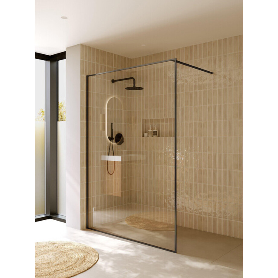 Riho Define Inloopdouche - 140x200 - Gunmetal mat G010003303 afbeelding 1
