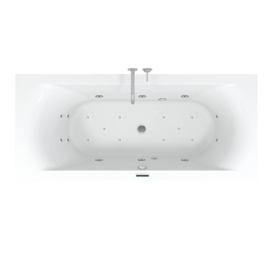 Riho Easypool 3.1 Lima whirlpoolbad rechts 190x90cm hydro 6+4+2 aero 10 colour speaker touch bediening inclusief poten en afvoer wit B053004005 Riho Easypool 3.1 Lima whirlpoolbad rechts 190x90cm hydro 6+4+2 aero 10 colour speaker touch bediening inclusief poten en afvoer wit B053004005 afbeelding 1