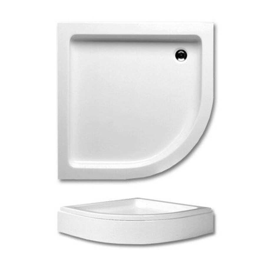 RIHO Elm 210 douchebak 90x90x21cm R55 wit met paneel D008002005 RIHO Elm 210 douchebak 90x90x21cm R55 wit met paneel D008002005 afbeelding 1