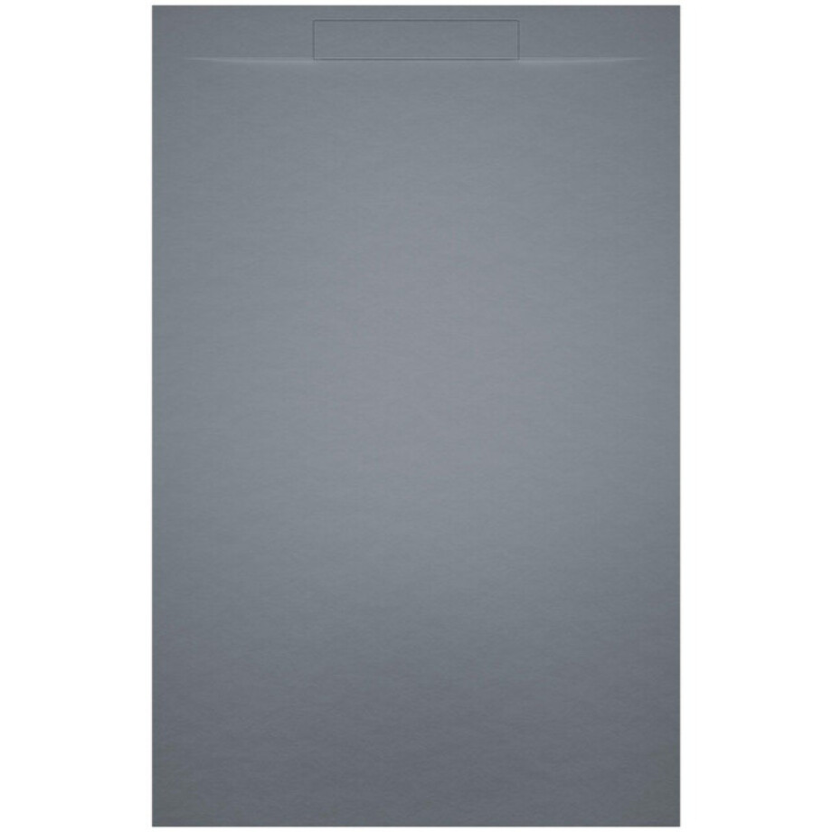 Riho Isola Douchevloer 80x80x3cm Kunstmarmer Leisteen structuur mat cement grijs D007001090 Riho Isola Douchevloer 80x80x3cm Kunstmarmer Leisteen structuur mat cement grijs D007001090 afbeelding 1