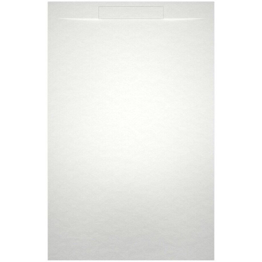 Riho Isola Douchevloer 90x80x3cm Kunstmarmer Leisteen structuur mat wit D007003105 afbeelding 1