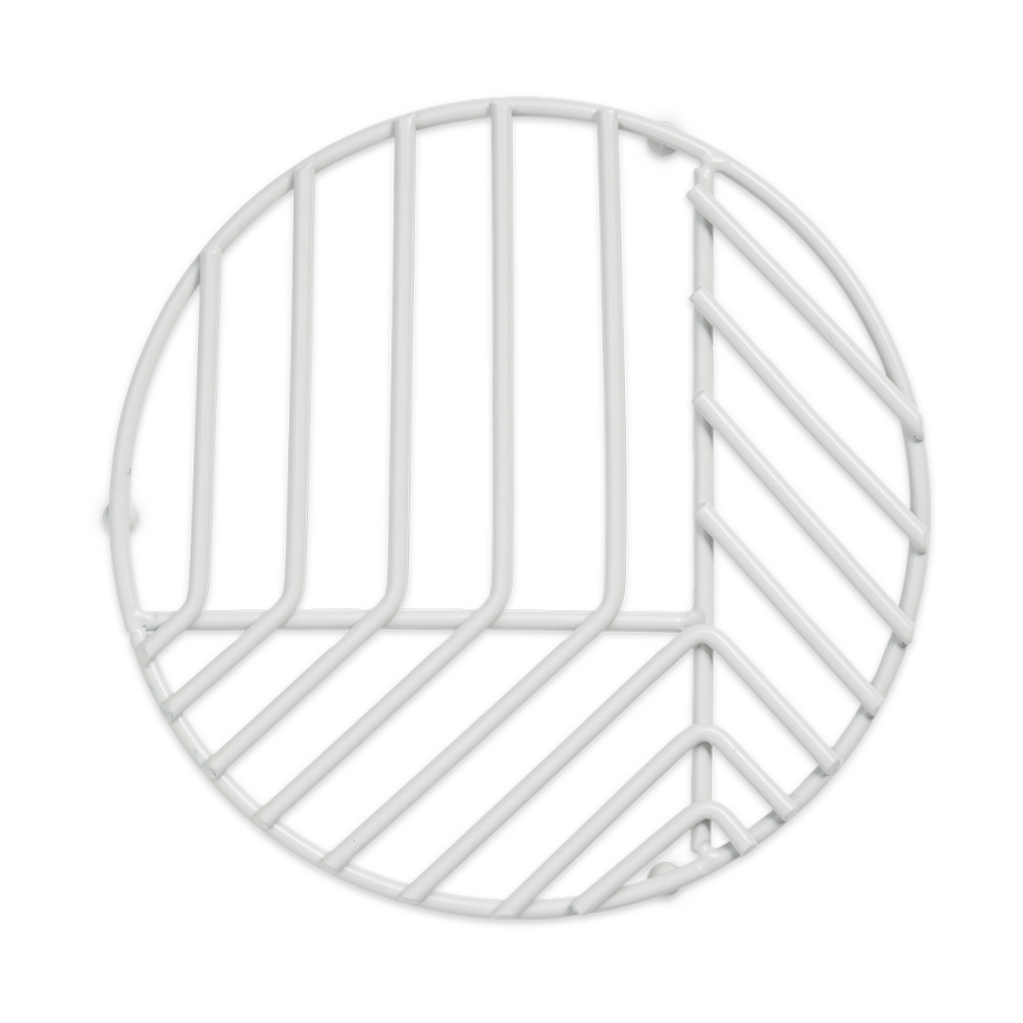 Riv metalen pannen onderzetter lichtgrijs - Ø 19 cm Riv metalen pannen onderzetter lichtgrijs - Ø 19 cm afbeelding 1