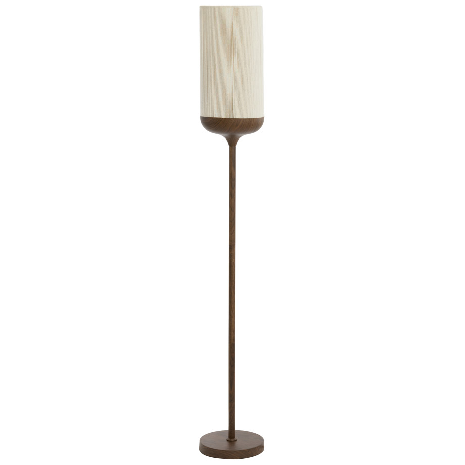 Light & Living Vloerlamp 'Dania' Houtlook en touw, 159cm afbeelding 