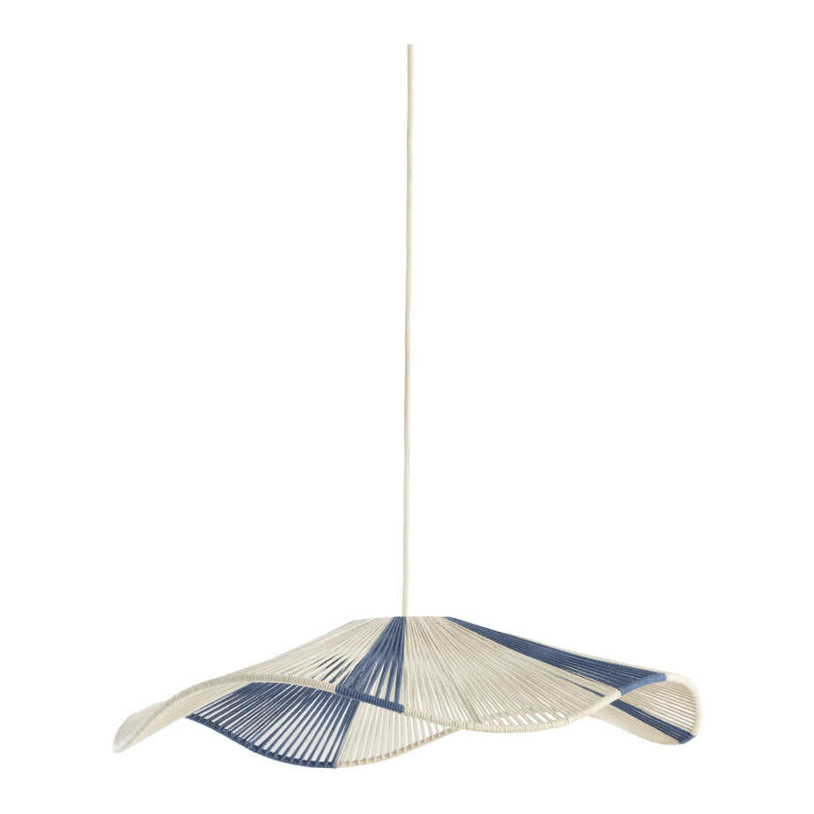 Light & Living Hanglamp 'Rafa' 70cm, kleur Crème/Blauw afbeelding 