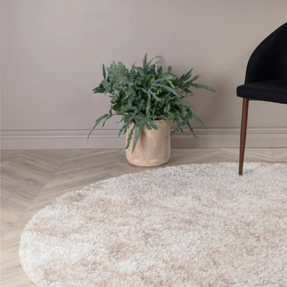 Nohr Rond Vloerkleed 'Der' 200cm, kleur Beige Nohr Rond Vloerkleed 'Der' 200cm, kleur Beige afbeelding 1