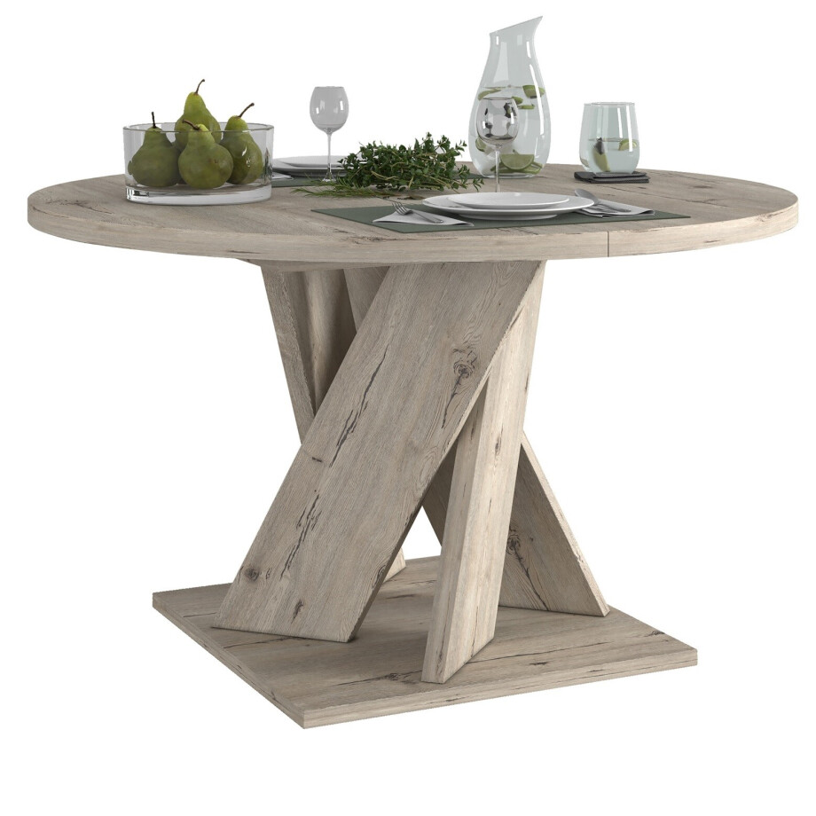Ronde eettafel Forest 130 tot 175 cm uitschuifbaar afbeelding 1