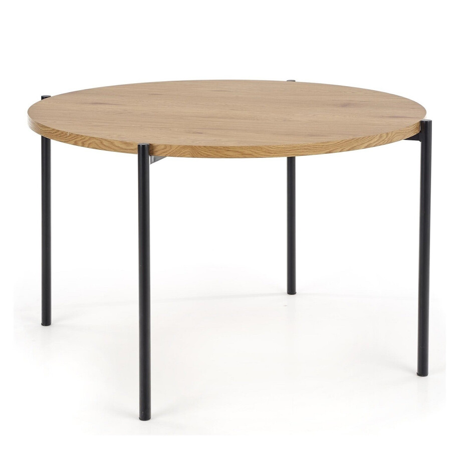 Ronde eettafel Morgan 120 cm breed in eiken afbeelding 1
