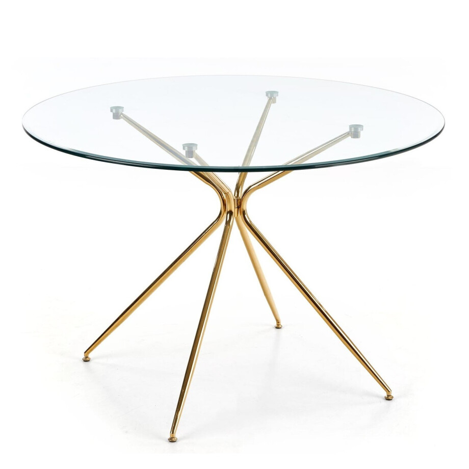 Ronde glazen eettafel Rondo 110 cm breed Ronde glazen eettafel Rondo 110 cm breed afbeelding 1