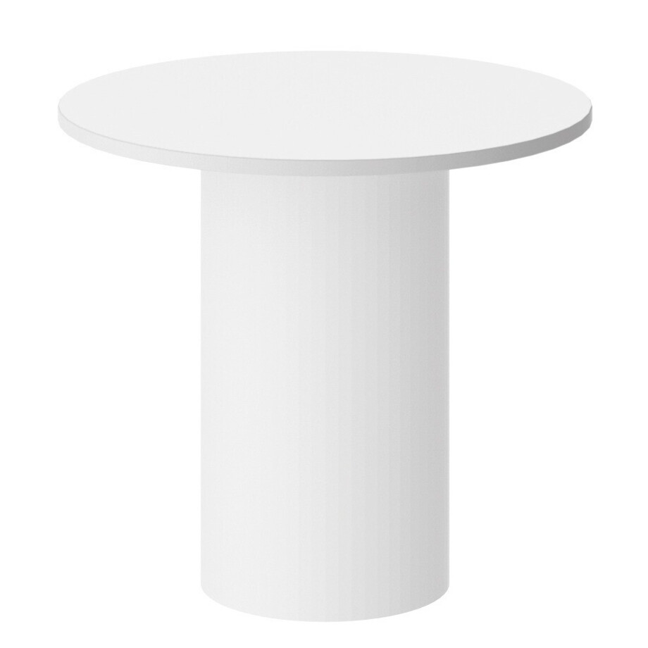 Ronde salontafel Alto 60 cm wit mat Ronde salontafel Alto 60 cm wit mat afbeelding 1