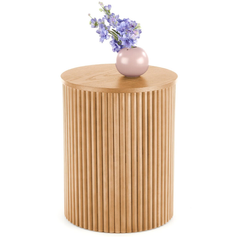 Ronde salontafel Woody-S 40x40 cm Ronde salontafel Woody-S 40x40 cm afbeelding 1