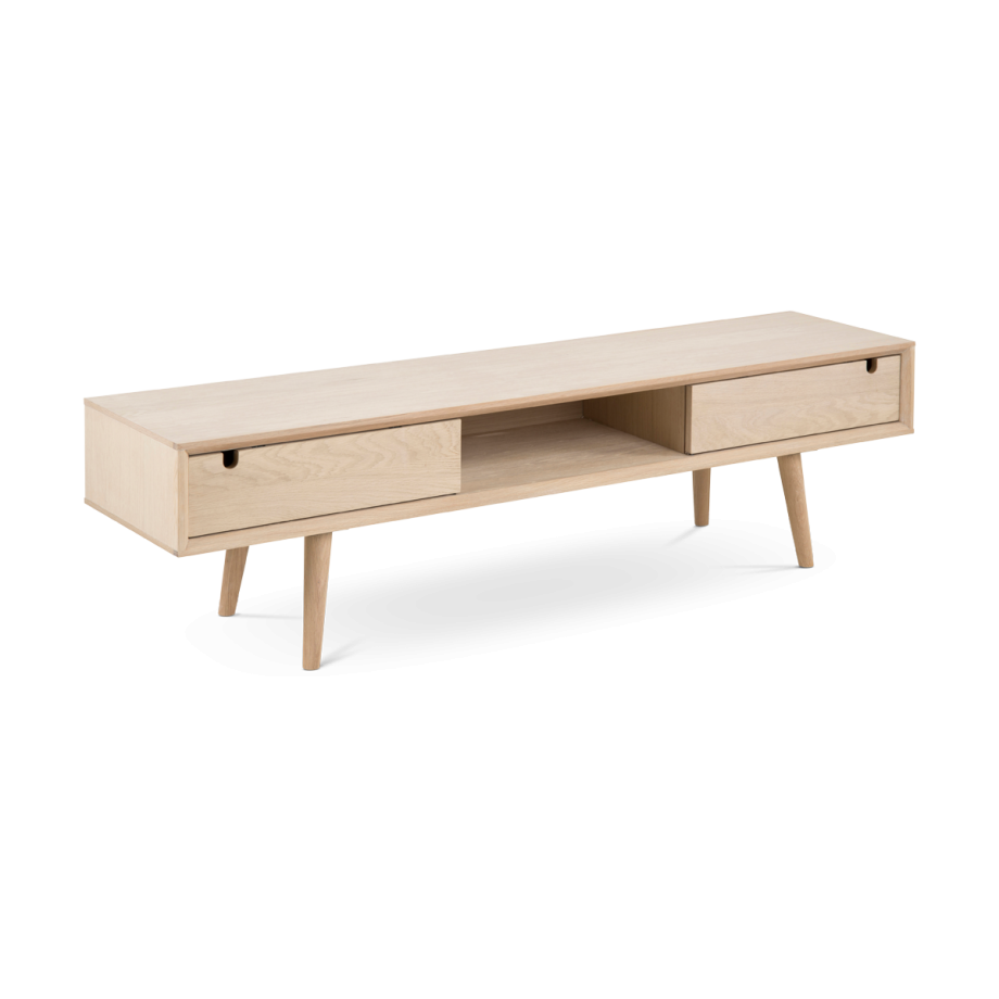 Roosje houten tv meubel naturel - 160 x 43 cm afbeelding 1