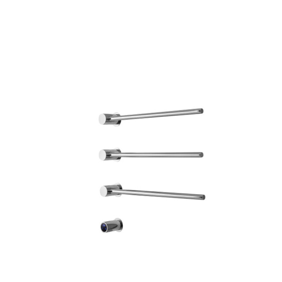 Rosani THREE Elektrische Handdoekradiator - 52x54x13cm - 30watt - chroom SW1381752 Rosani THREE Elektrische Handdoekradiator - 52x54x13cm - 30watt - chroom SW1381752 afbeelding 1