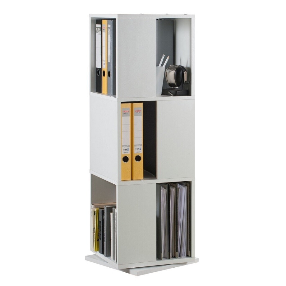 Rotator Ordnerkast tower 108 cm hoog wit Rotator Ordnerkast tower 108 cm hoog wit afbeelding 1