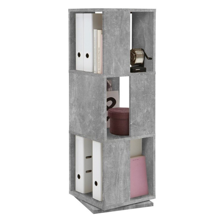 Rotator Ordnerkast Tower 108 cm hoog - Grijs beton Rotator Ordnerkast Tower 108 cm hoog - Grijs beton afbeelding 1