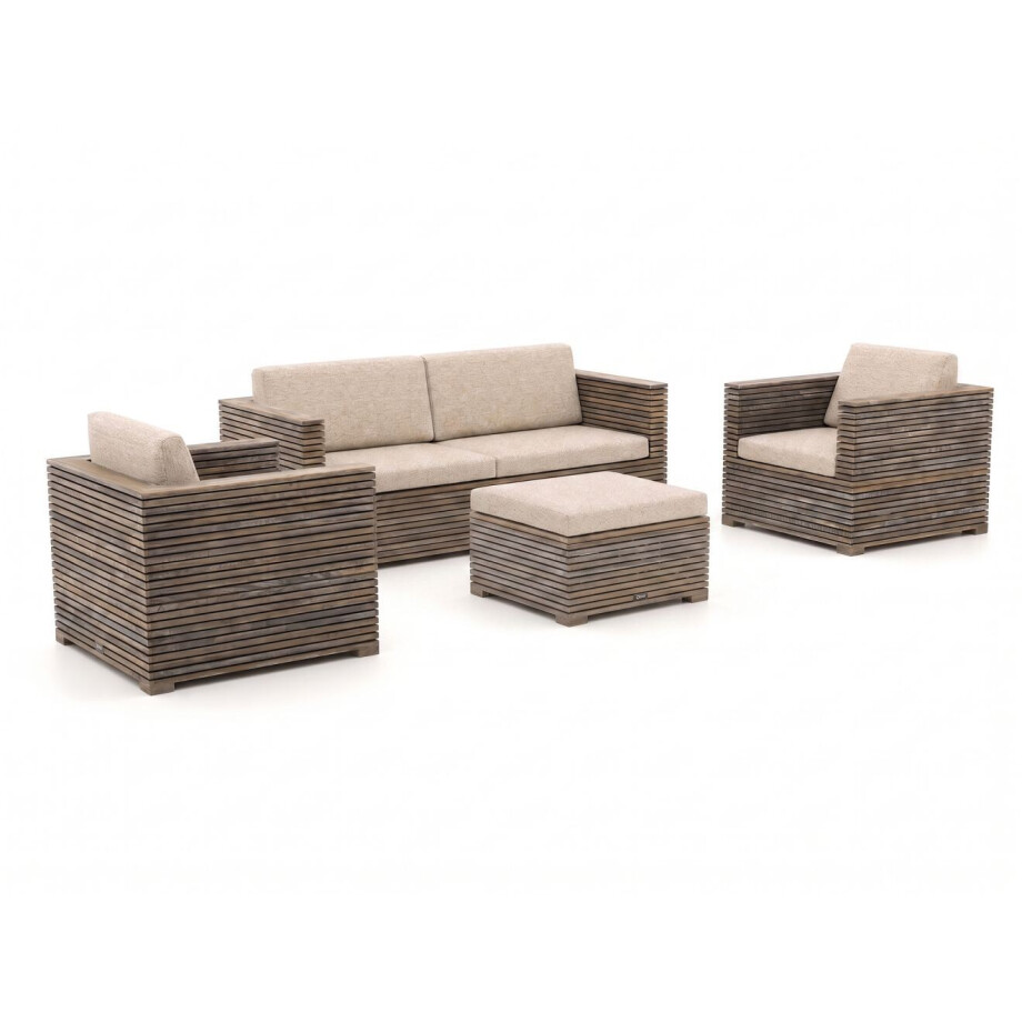 ROUGH-C stoel-bank loungeset 4-delig - Laagste prijsgarantie! afbeelding 1