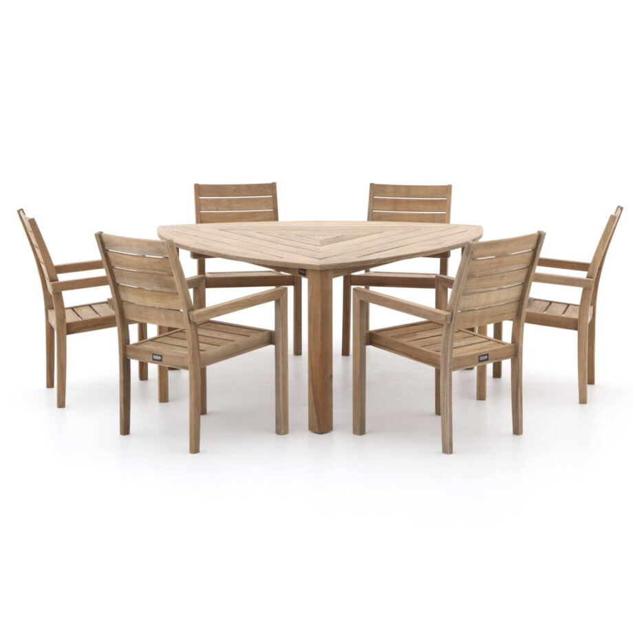 ROUGH-S 170cm dining tuinset 7-delig stapelbaar - Laagste prijsgarantie! ROUGH-S 170cm dining tuinset 7-delig stapelbaar - Laagste prijsgarantie! afbeelding 1
