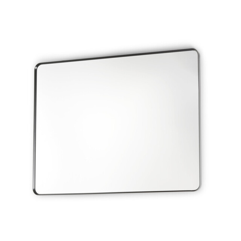 Royal plaza Intent spiegel rechthoekig ronde hoeken 80x40 mat zwart afbeelding 1