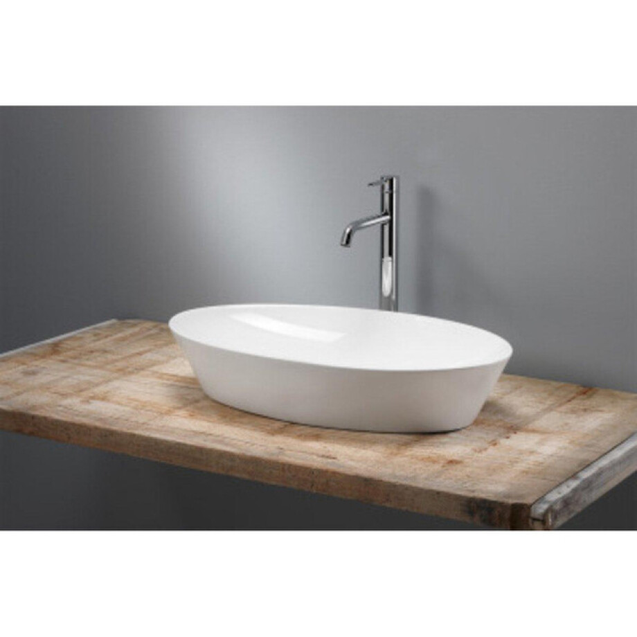 Royal Plaza Latona opzetwastafel ovaal 60,5x36x12 cm zonder overloop wit 22339 afbeelding 1
