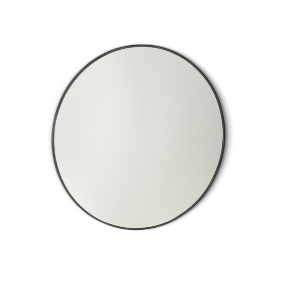 Royal Plaza Merlot spiegel 100x100cm zonder verlichting rond Glas Zwart mat afbeelding 1