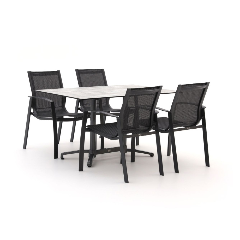 R&S Design Altea/Canzo 140cm dining tuinset 5-delig - Laagste prijsgarantie! afbeelding 1