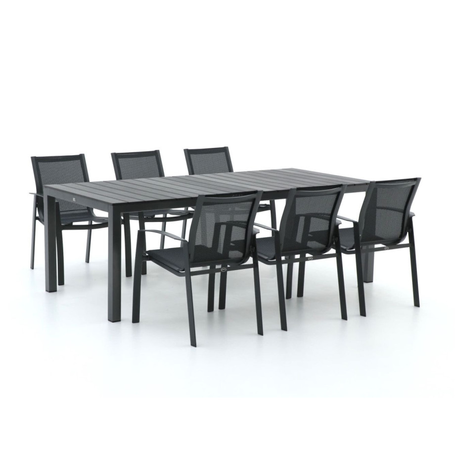 R&S Design Altea/Fidenza 220cm dining tuinset 7-delig stapelbaar - Laagste prijsgarantie! afbeelding 1