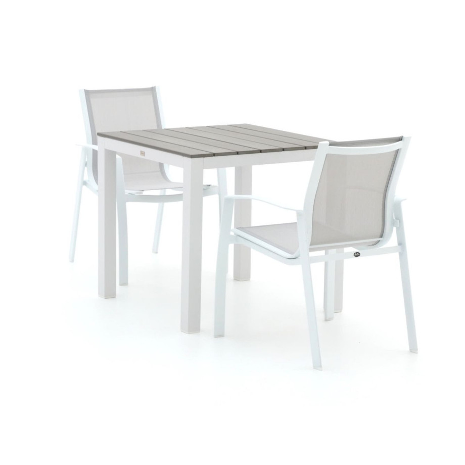 R&S Design Altea/Fidenza 78cm dining tuinset 3-delig stapelbaar - Laagste prijsgarantie! afbeelding 1