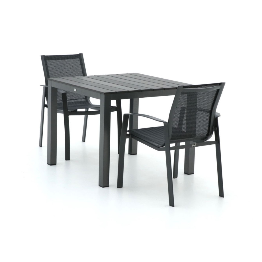 R&S Design Altea/Fidenza 90cm dining tuinset 3-delig stapelbaar - Laagste prijsgarantie! afbeelding 1