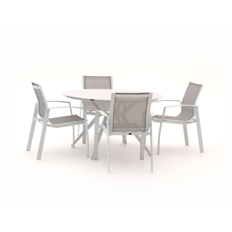 R&S Design Altea/Sora ø 127cm dining tuinset 5-delig stapelbaar - Laagste prijsgarantie! afbeelding 1