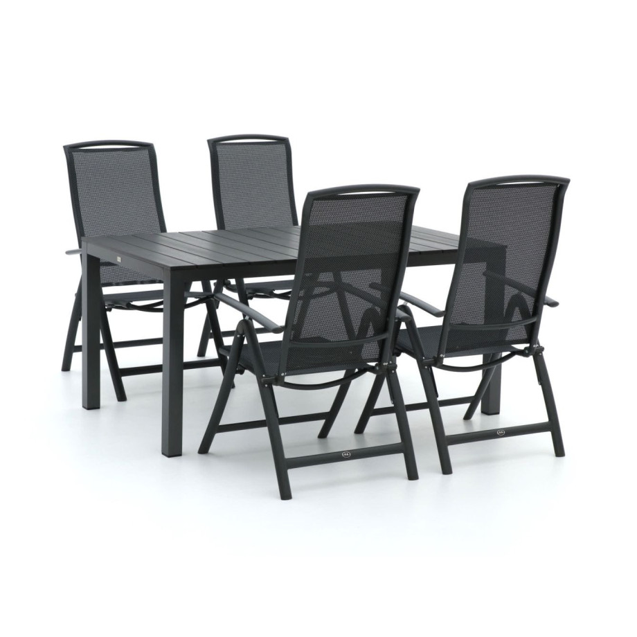 R&S Design Capri/Fidenza 160cm dining tuinset 5-delig verstelbaar - Laagste prijsgarantie! afbeelding 1