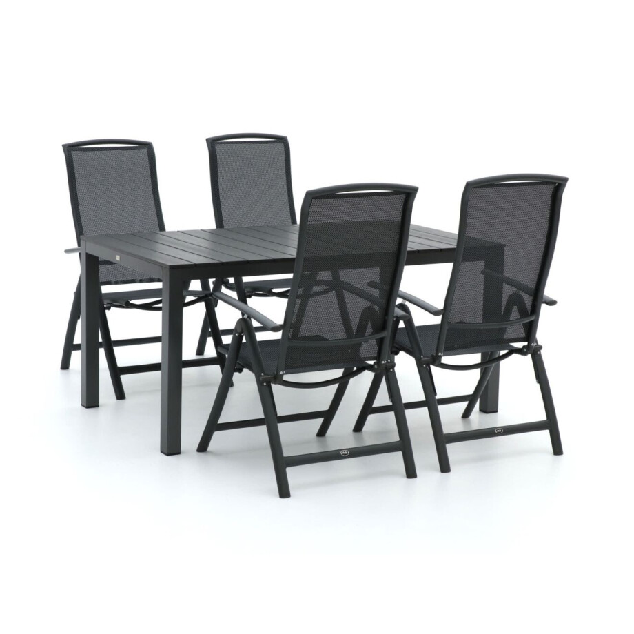 R&S Design Capri/Fidenza 160cm dining tuinset 5-delig verstelbaar - Laagste prijsgarantie! afbeelding 1