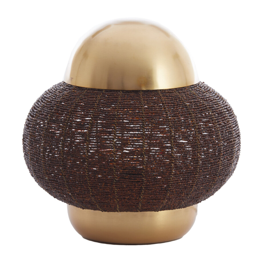 Light & Living Tafellamp 'Cetara' Kralen, 33cm, kleur Donkerbruin/Brons Light & Living Tafellamp 'Cetara' Kralen, 33cm, kleur Donkerbruin/Brons afbeelding 1