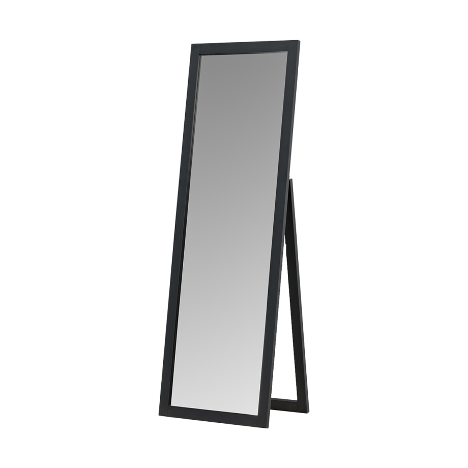 Ruby staande houten spiegel zwart - 170 x 55 cm afbeelding 1