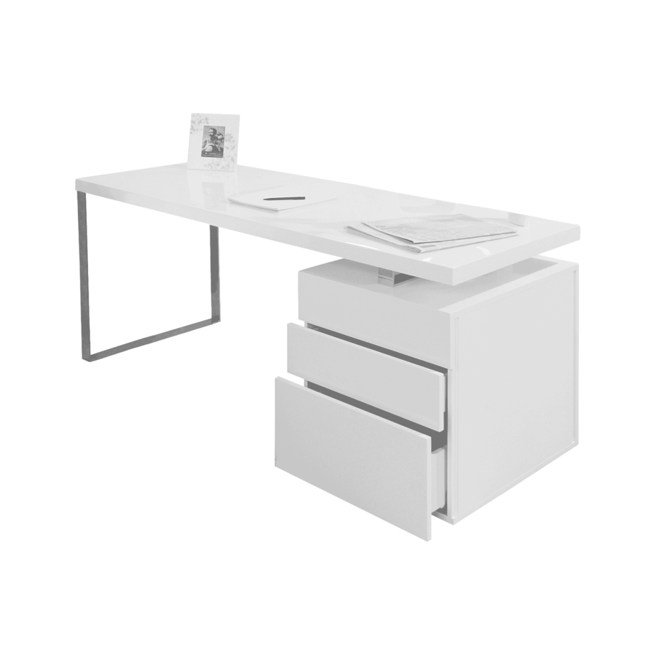 Artistiq Bureau 'Pamela' 180 x 85cm, met 3 laden Artistiq Bureau 'Pamela' 180 x 85cm, met 3 laden afbeelding 1