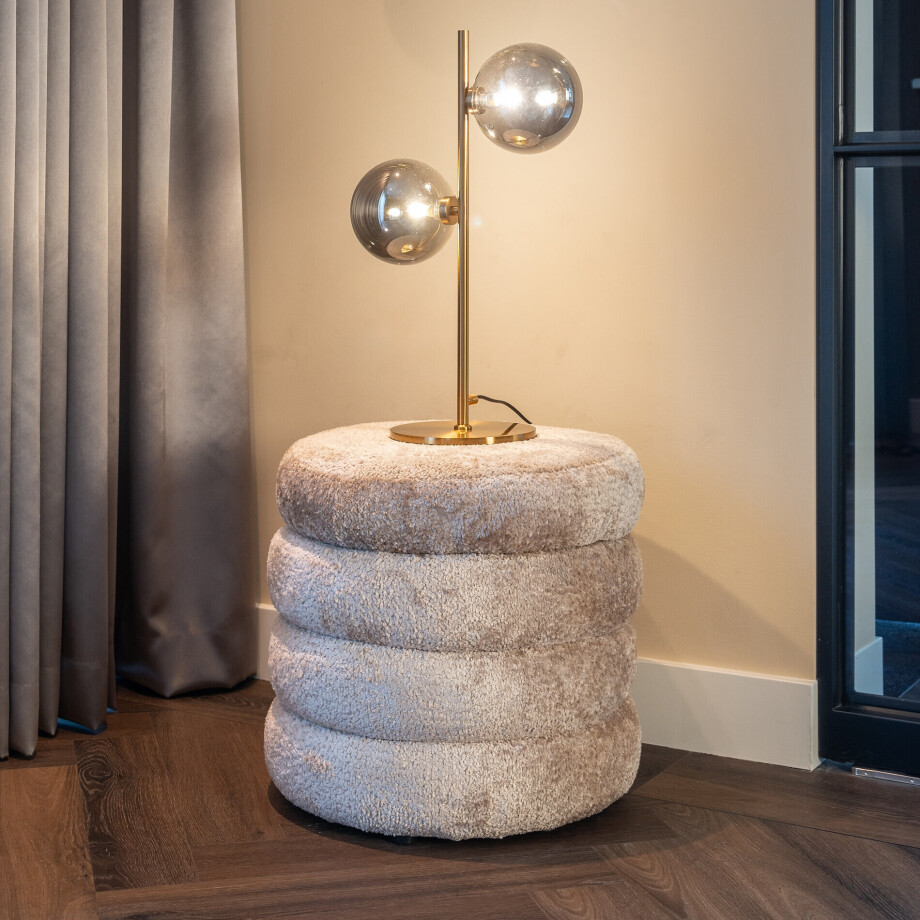 Richmond Poef 'Adele' Met opbergruimte, Sheep, kleur Naturel Richmond Poef 'Adele' Met opbergruimte, Sheep, kleur Naturel afbeelding 1