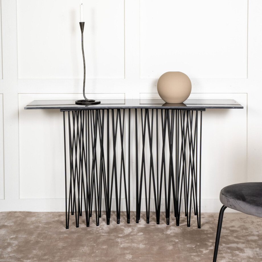 Nohr Sidetable 'Danni' Marmerlook, 130cm afbeelding 1