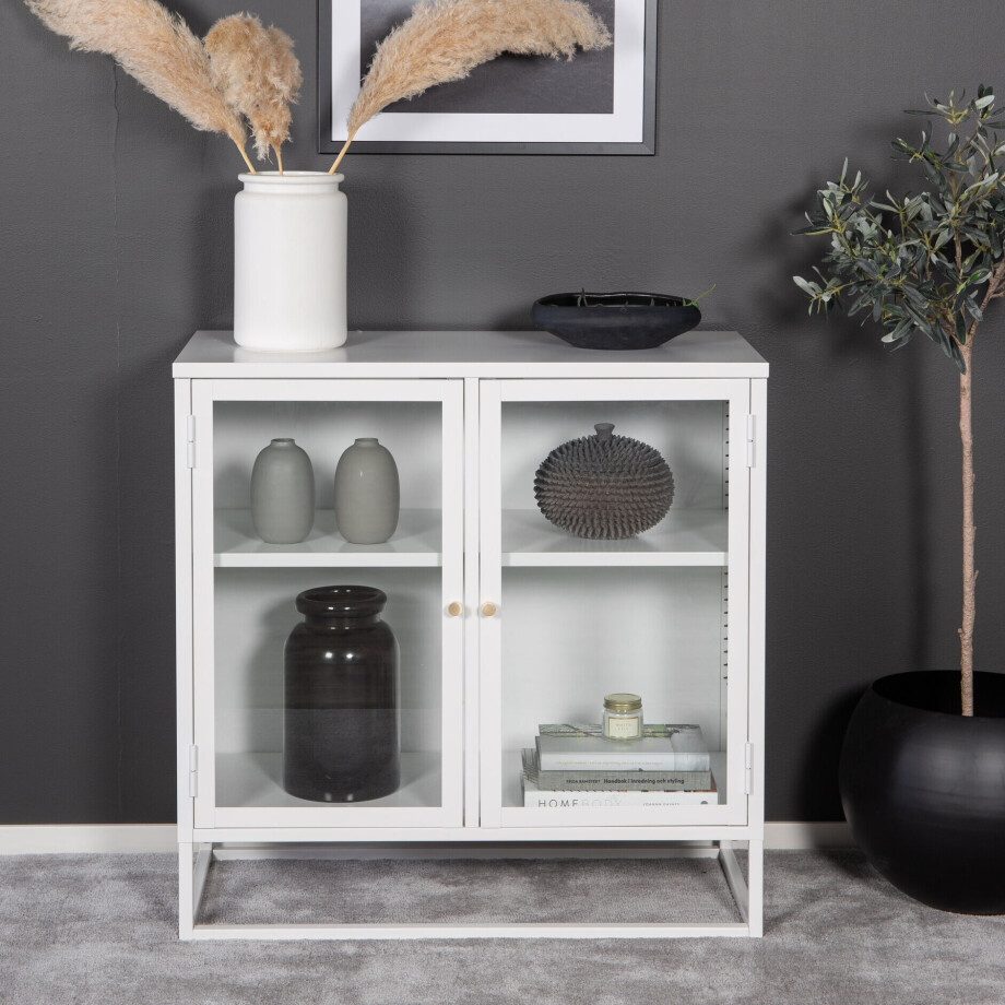 Nohr Vitrinekastje 'Shaune' 85 x 85cm, kleur Wit afbeelding 1