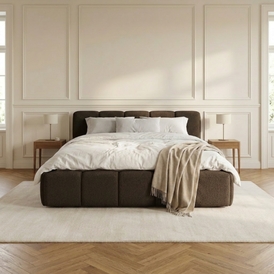 Sale: -44% | 2-Persoons Boxspring Met Opbergruimte - Palermo - Bruin - Bruin 140x200 Cm - - Inclusief Topper - Dekbed-Discounter.nl afbeelding 