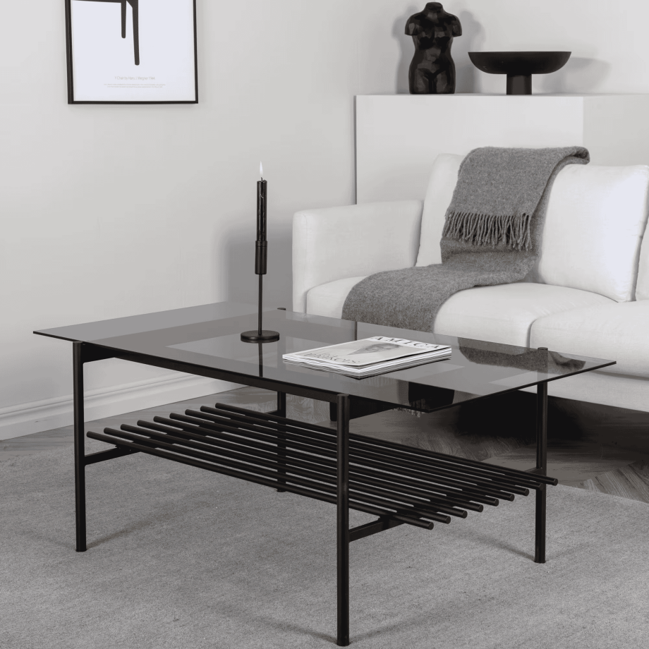 Nohr Salontafel 'Jamol' Smoked glas, 120 x 60cm Nohr Salontafel 'Jamol' Smoked glas, 120 x 60cm afbeelding 1