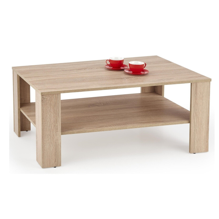 Salontafel Kwadro 110 cm breed in sonoma eiken Salontafel Kwadro 110 cm breed in sonoma eiken afbeelding 1
