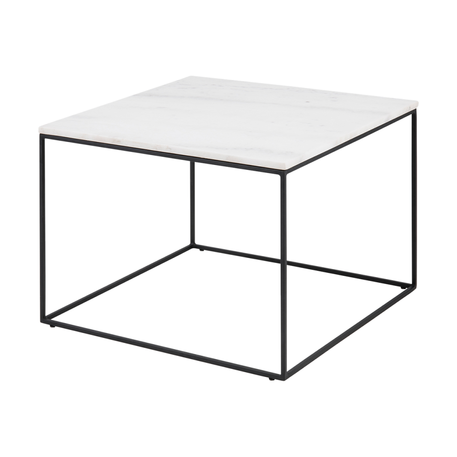 Nina marmeren salontafel wit - 60 x 60 cm afbeelding 1