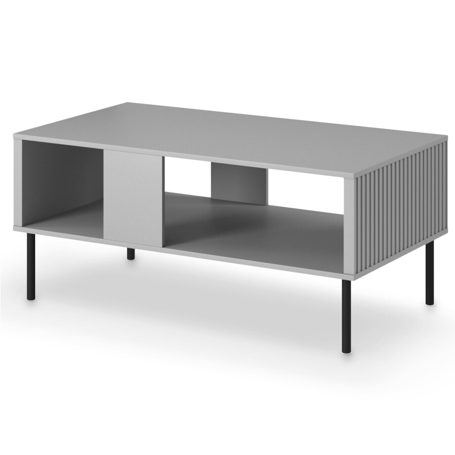 Salontafel Asensio mat grijs 110 cm breed afbeelding 1