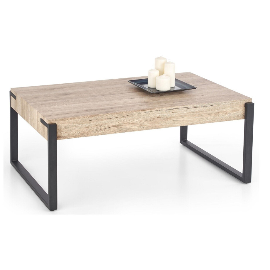 Salontafel Capri 110 cm breed in sanremo eiken afbeelding 1