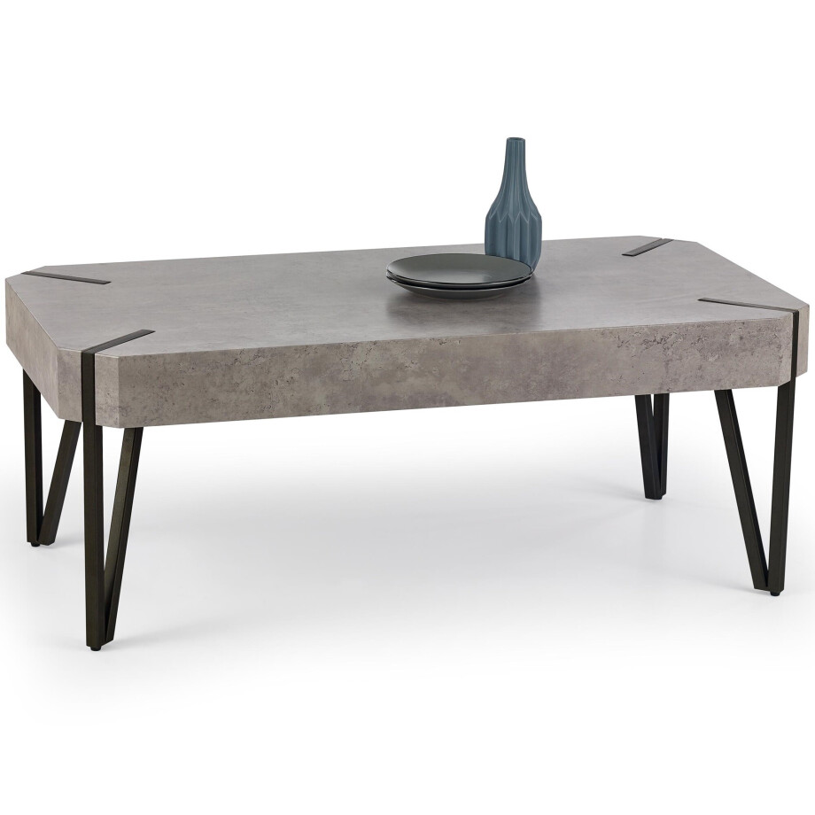 Salontafel Emily 110 cm breed in grijs beton Salontafel Emily 110 cm breed in grijs beton afbeelding 1
