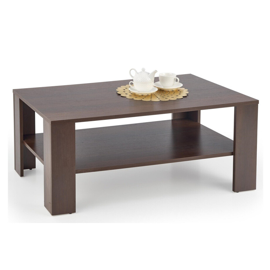 Salontafel Kwadro 110 cm breed in walnoot afbeelding 1