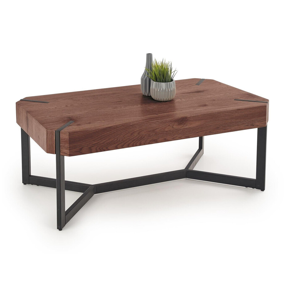 Salontafel Lavida 110 cm breed walnoot Salontafel Lavida 110 cm breed walnoot afbeelding 1