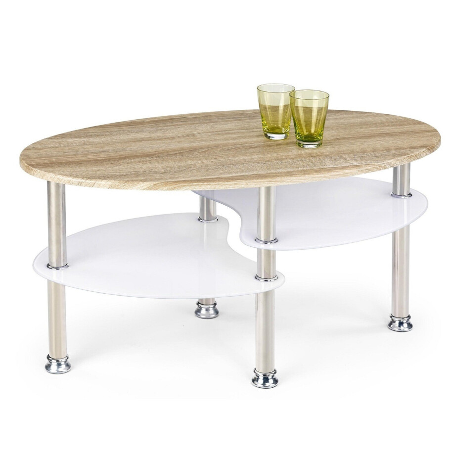 Salontafel Medea 90 cm breed in sonoma eiken afbeelding 1